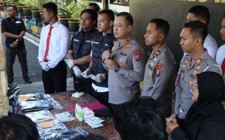 Sajam Diamankan Polisi dalam Operasi Pengamanan Malam 1 Suro