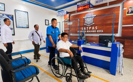 Polresta Malang Kota Berikan Layanan Prioritas Pembuatan SIM bagi Penyandang Disabilitas