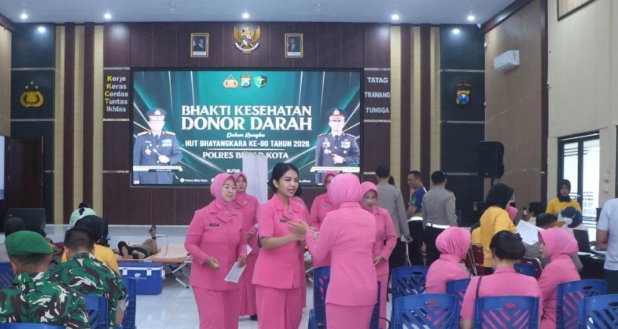 Polres Blitar Kota Gelar Bakti Kesehatan sebagai Bentuk Kepedulian Sosial